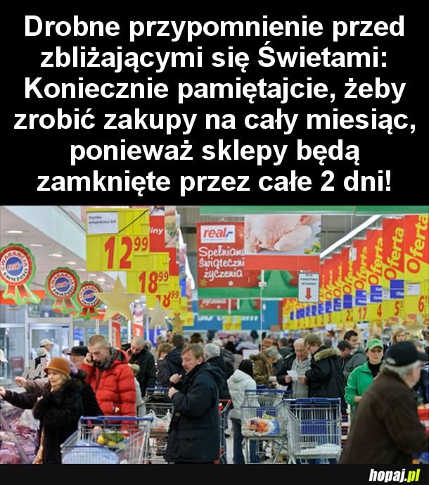 Koniecznie pamiętajcie!