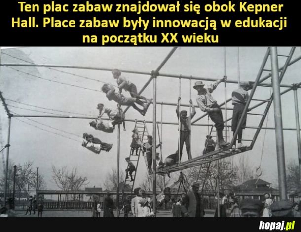 Tak wyglądały place zabaw w przeszłości - cud, że je przeżyliśmy