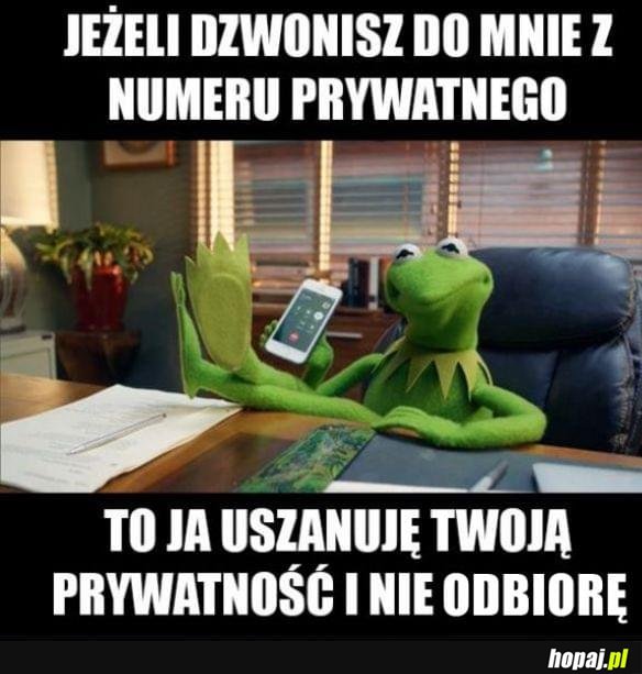 Nie dziękuje