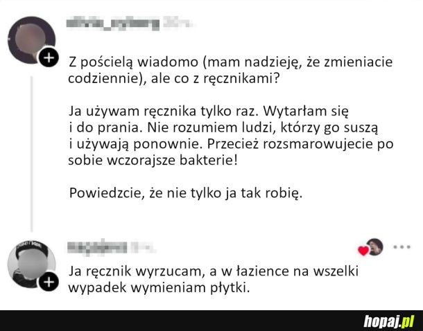 Wymiana ręczników