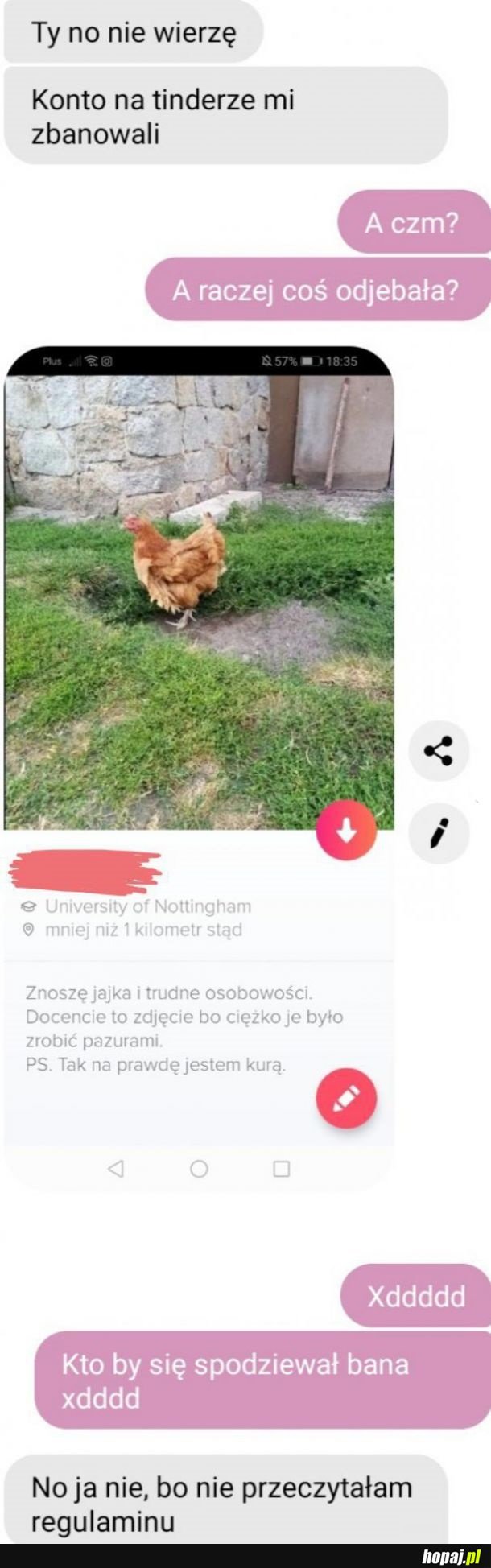 Ban na Tinderze
