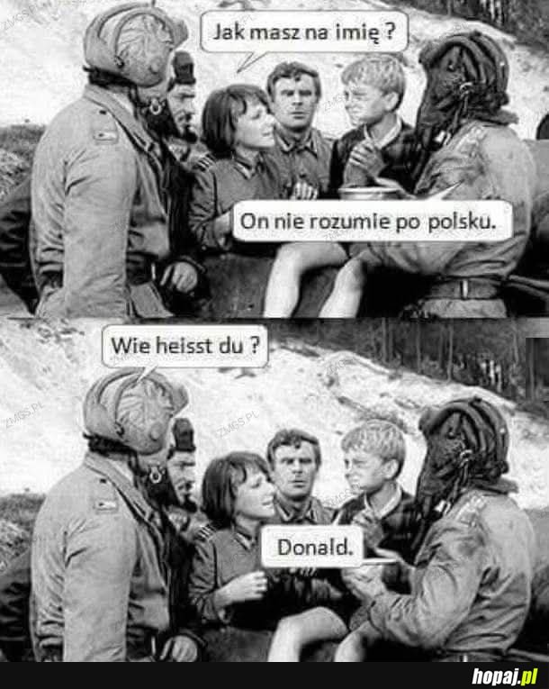 Do niego po niemiecku trzeba