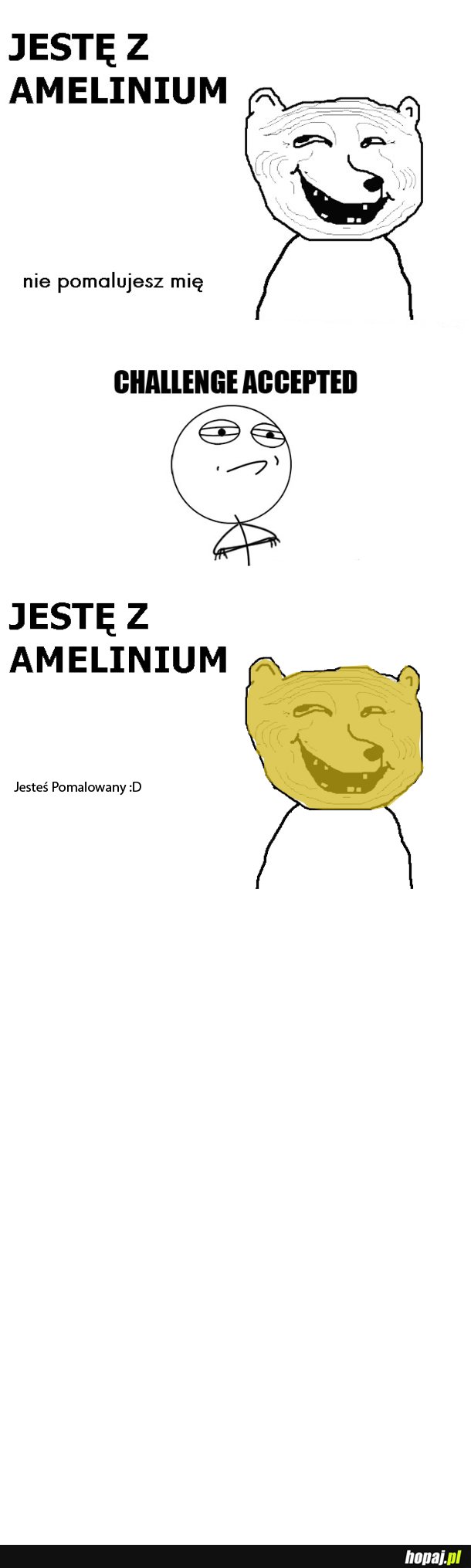 A jednak ameleinium mozna pomalować :D