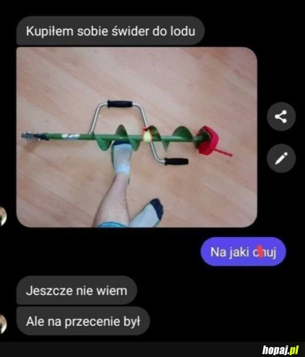 Świder do lodu