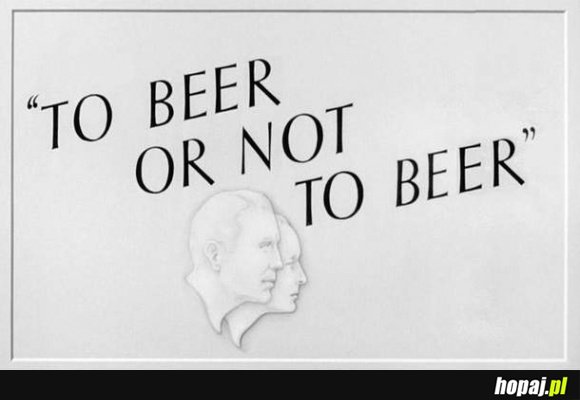 To beer or not to beer