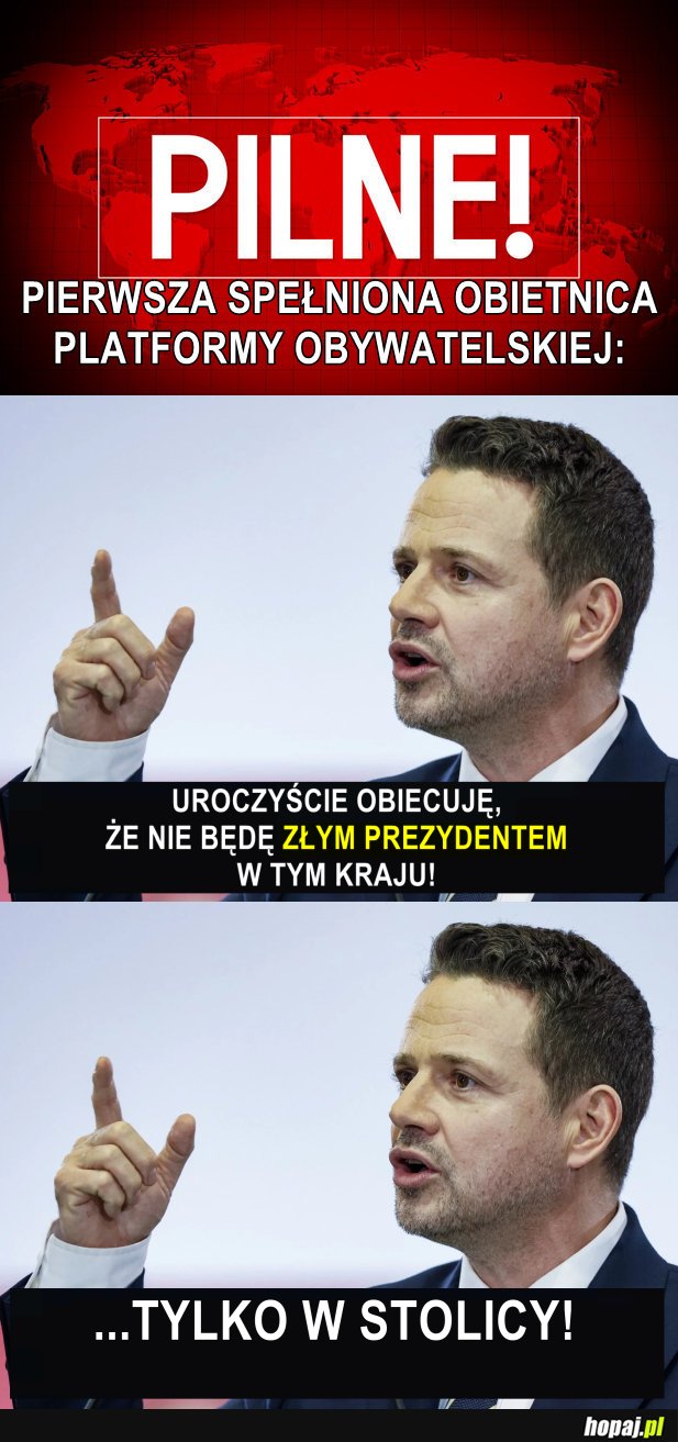 Pierwsza SPEŁNIONA obietnica PO!!!