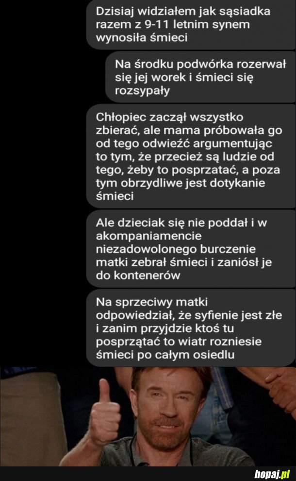 Matka powinna się uczyć od dziecka