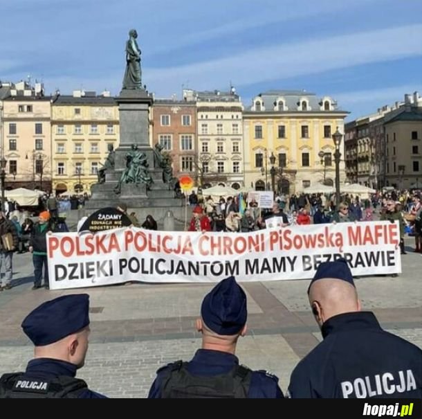 Policja ochrania zorganizowaną grupę przestępczą