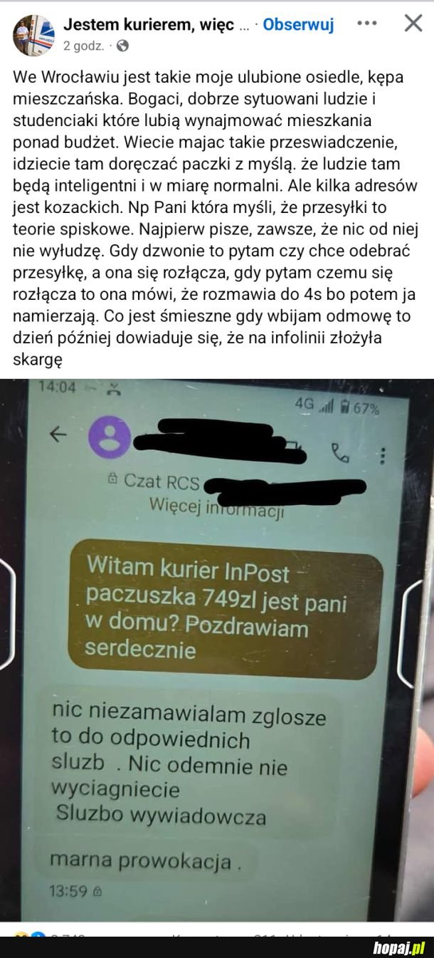 Służby śledzo przez Depede