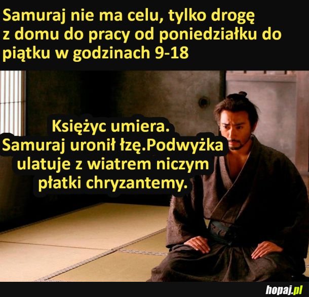 Samuraj nie ma celu