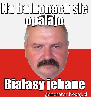 Na balkonach sie opalajo