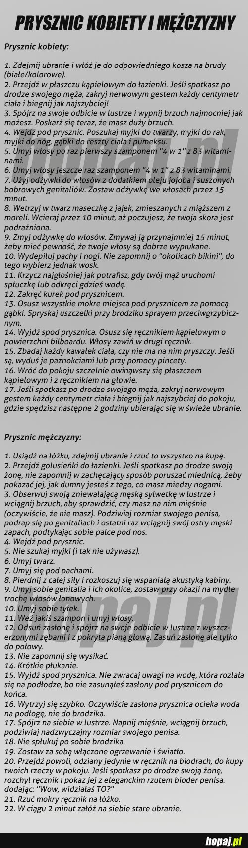 Prysznic kobiety i mężczyzny