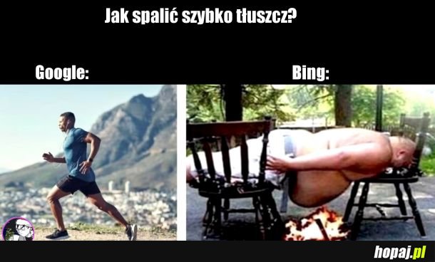 Google vs Bing,już nie mam pomysłu