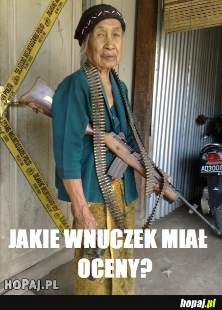 Jakie wnuczek miał oceny?