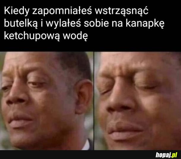 Najgorzej, kanapka zrujnowana