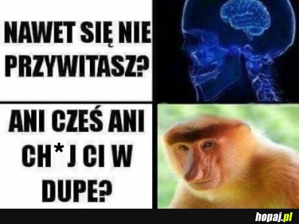 Kiedy ktoś się nie przywita