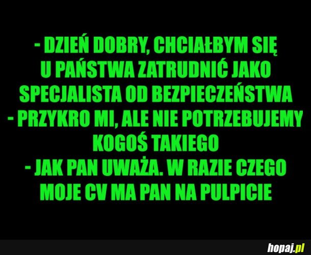 ROZMOWA O PRACĘ