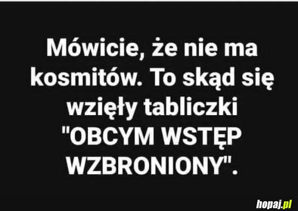Dowód na to że obcy istnieją