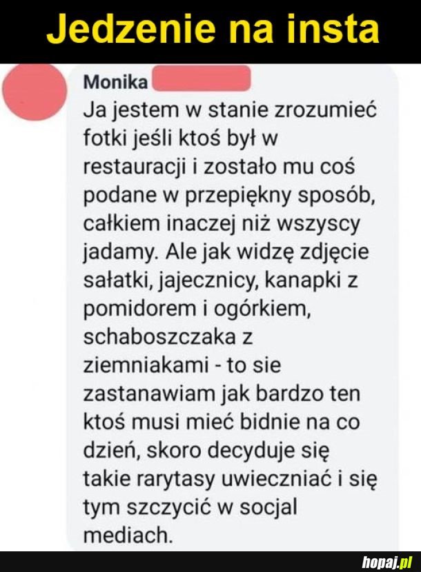 Jedzenie i instagram