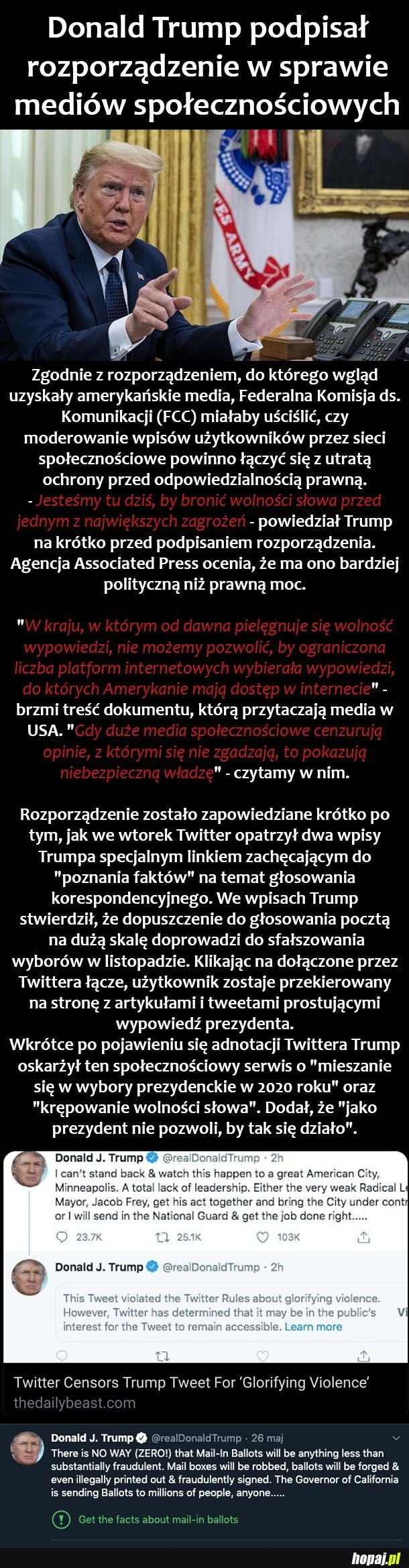 Prezydent USA kontra Twitter