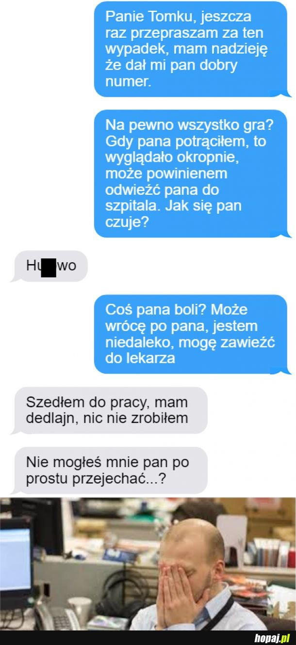 Takiego troskliwego kierowcy to ze świecą szukać