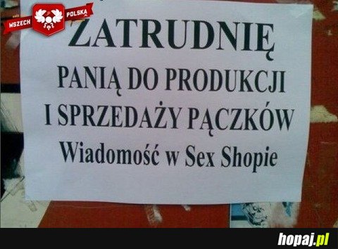 Zatrudnię panią...