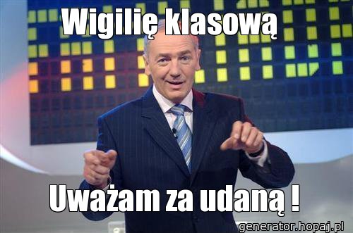 Wigilię klasową 