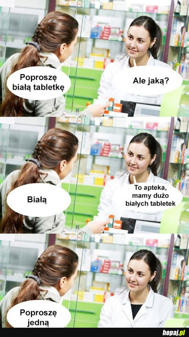 Biała tabletka