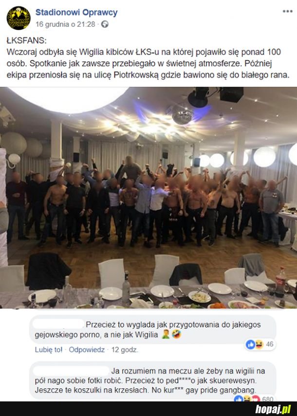 Łks ubiera się nieadekwatnie do okazji