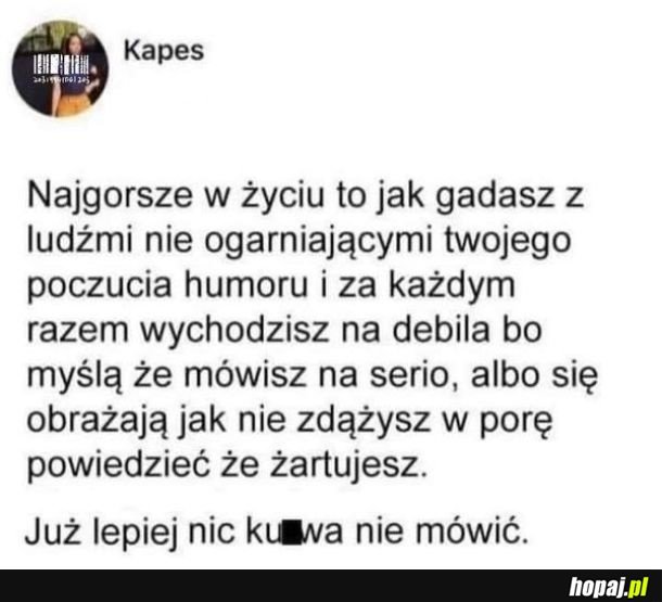 Trzeba siedzieć cicho