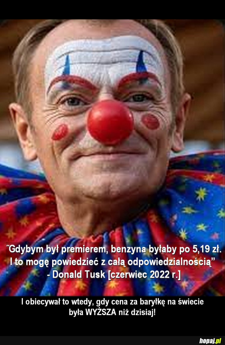 Skoro wtedy &quot;Obajtek bawił się cenami paliwa&quot;... ...to KTO bawi sie nimi dzisiaj?