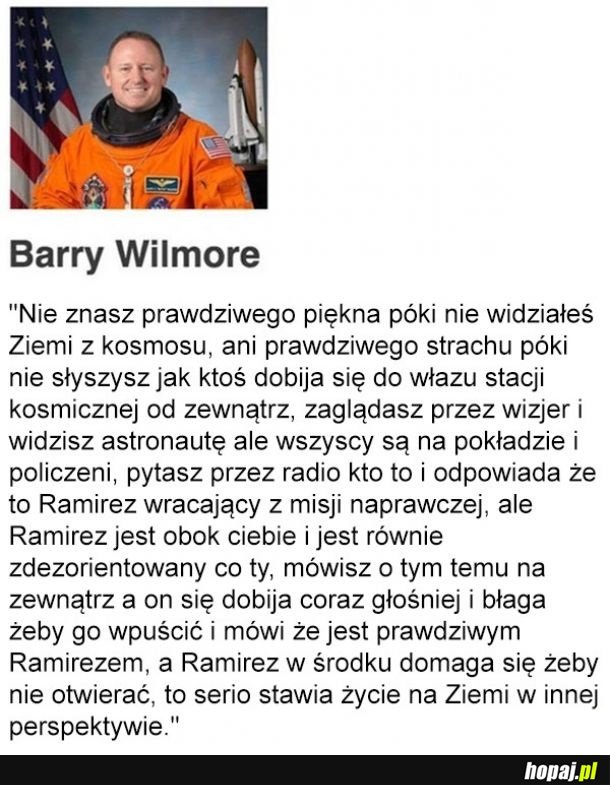 Trzymajcie się w tym kosmosie