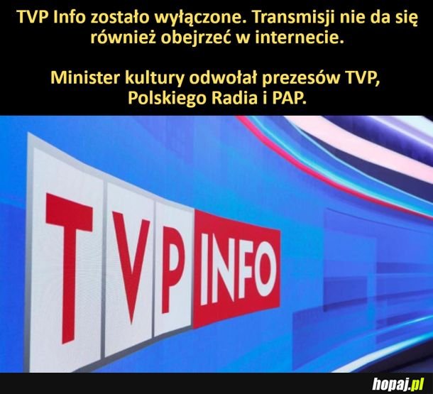TVP Info zostało wyłączone