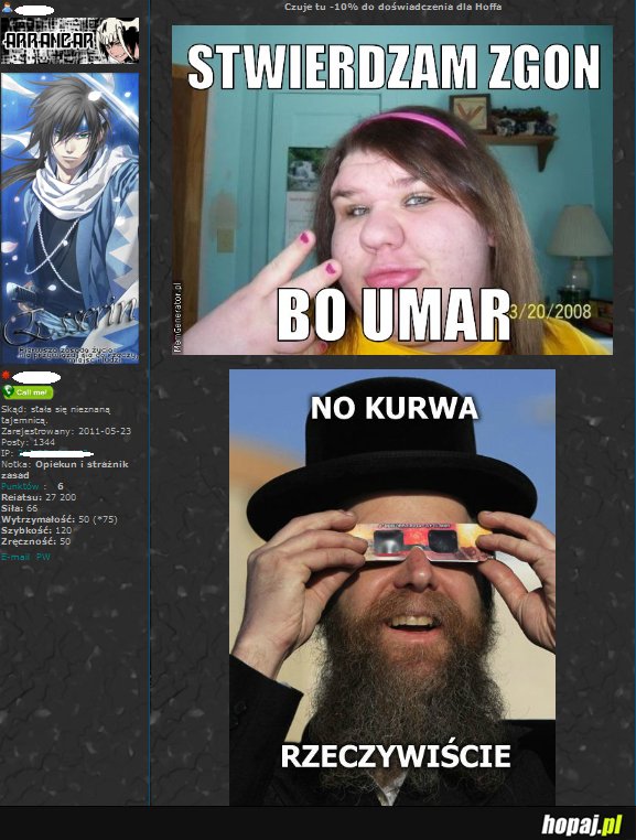 Reakcja adminów na śmierć gracza!