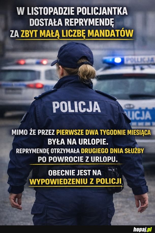 W Policji bez mian - informacja od znajomej z policji