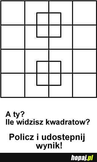 Ile widzisz kwadratów?