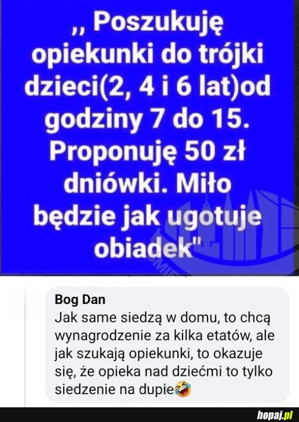Opiekunka dla dzieci
