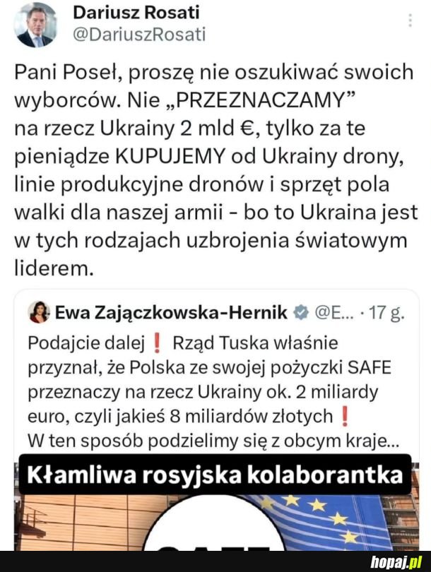 Czy znajdzie się chociaż jeden post zajączkowskiej który nie jest fejkiem albo ruską dezinformacją? XD