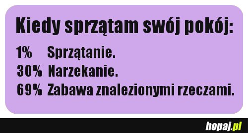 Kiedy sprzątam swój pokój