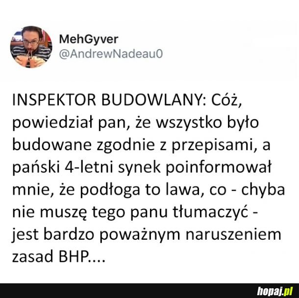 Podłoga to lawa