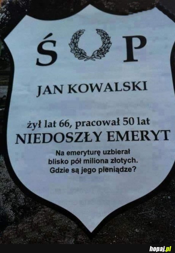 Niedoszły emeryt