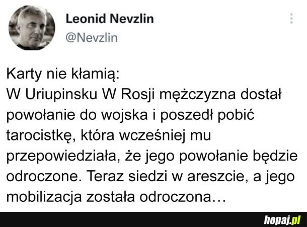 Karty nie kłamią
