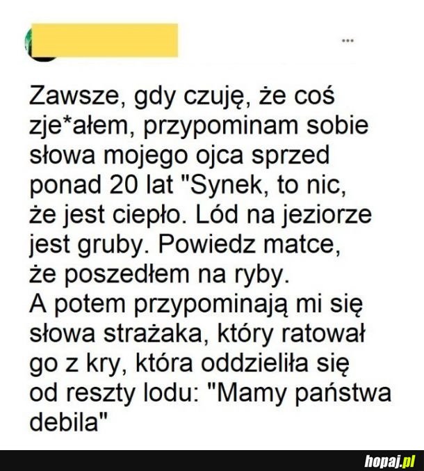 I od razu lżej