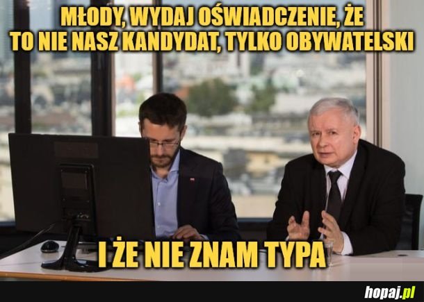 Nie znamy się.