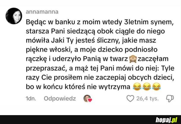 Dziecko miało dość