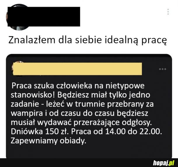 Idealna praca dla mnie