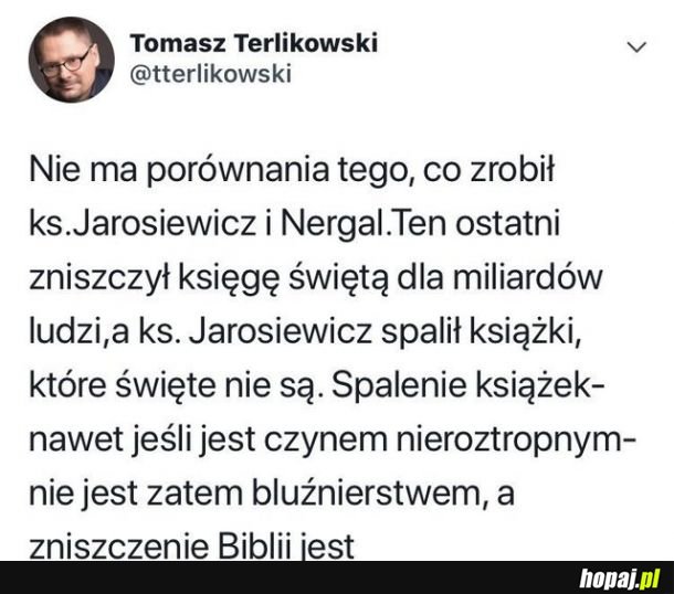 A Terlikowski jak zwykle 