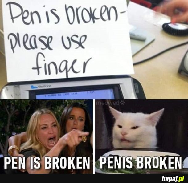 Pen is broken