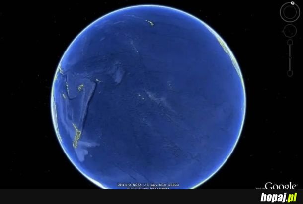 Zdjęcie Ziemi od strony Pacyfiku