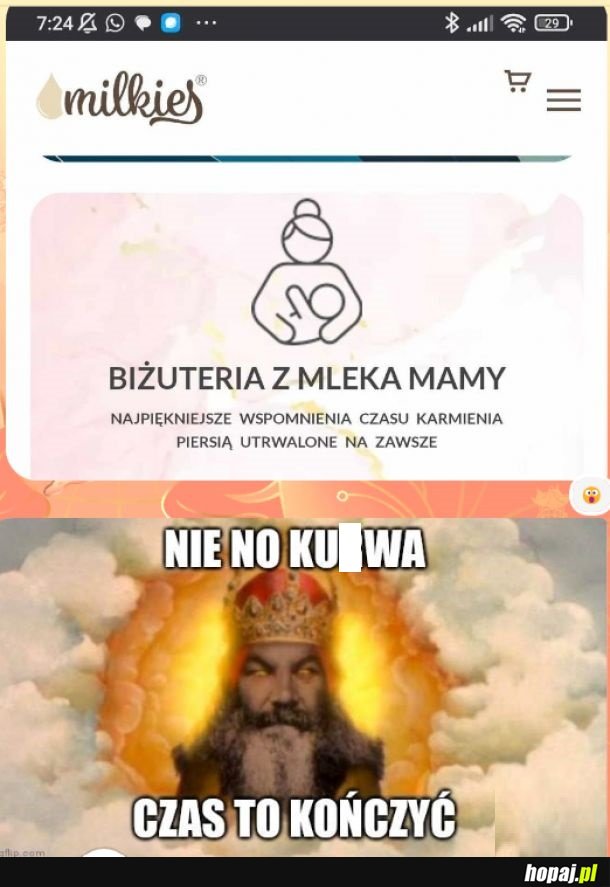 BIŻUTERIA Z MLEKA MATKI